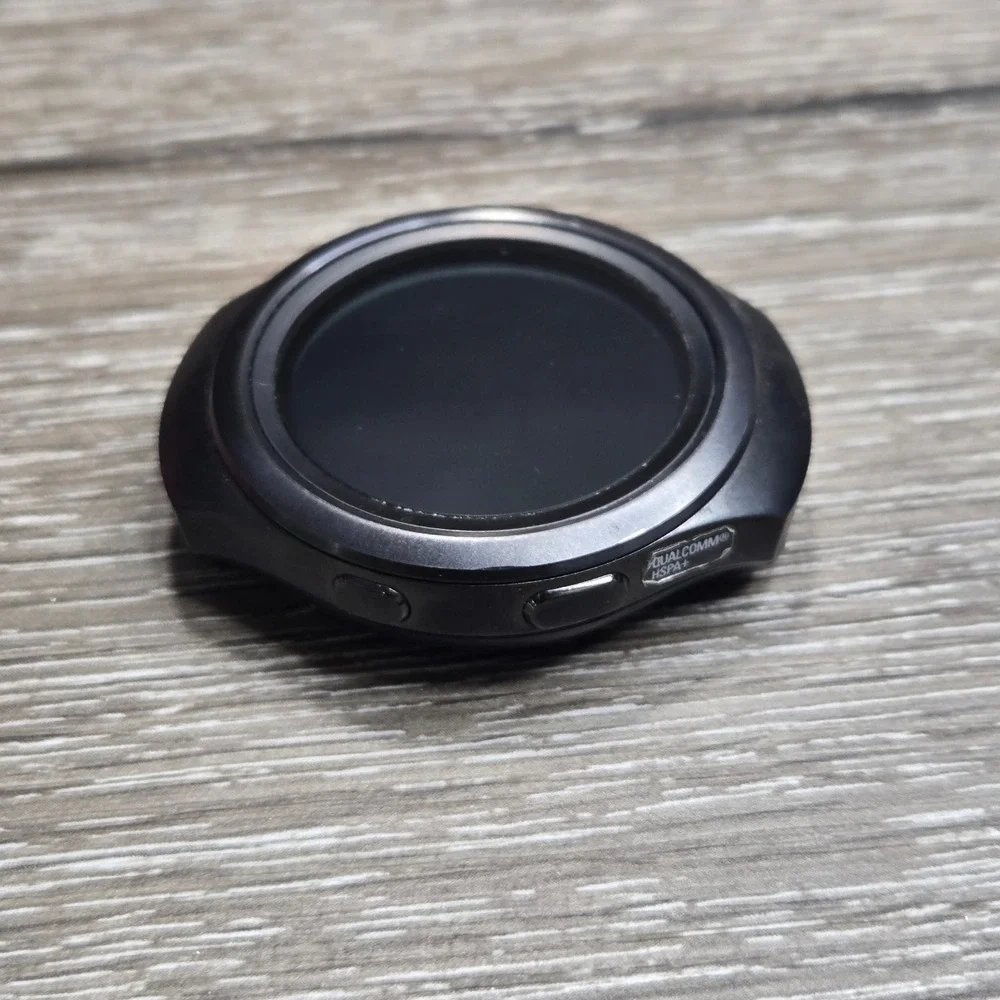 Samsung Gear S2 SM-R730A Dark Gray Smartwatch Black Rubber Bands Replacement